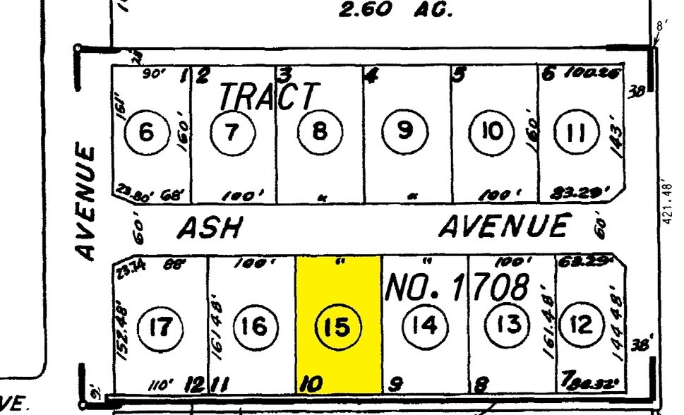 1212 E Ash Ave, Fullerton, CA à vendre - Plan cadastral - Image 2 de 2