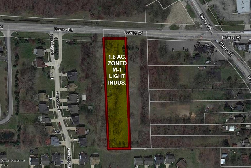 Ecorse Rd, Romulus, MI for sale - Aerial - Image 1 of 3