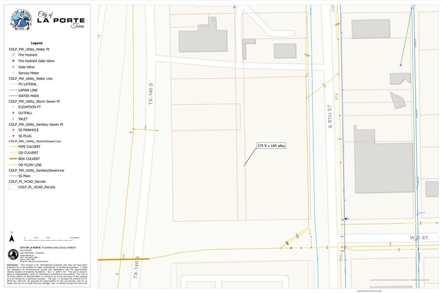 State Hwy 146 Feeder Road & 8th Street, La Porte, TX à vendre - Plan de site - Image 2 de 2