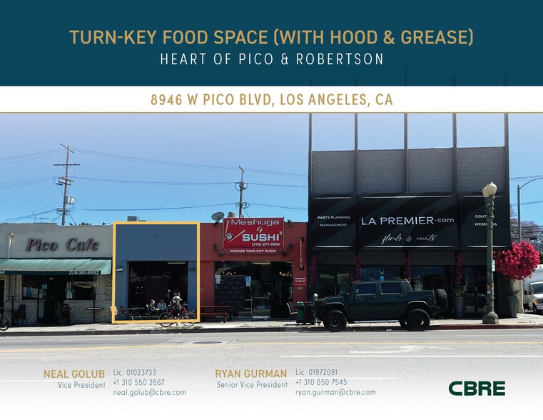 8946-8948 W Pico Blvd, Los Angeles, CA à louer - Photo principale - Image 1 de 8