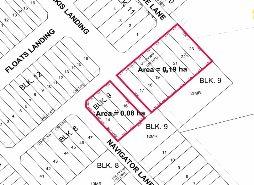 5203-5225 NW Biplane Ln, Edmonton, AB à vendre - Plan cadastral - Image 1 de 1