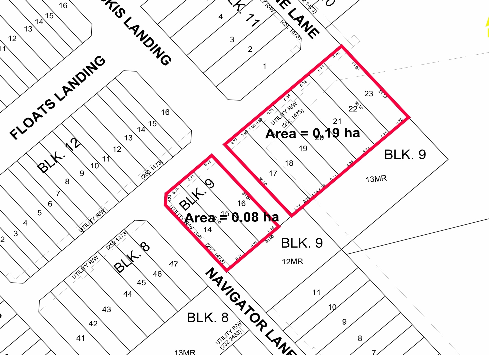 5203-5225 NW Biplane Ln, Edmonton, AB for sale Plat Map- Image 1 of 2