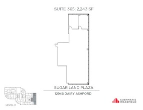 12946 Dairy Ashford Rd, Sugar Land, TX for lease Floor Plan- Image 1 of 1