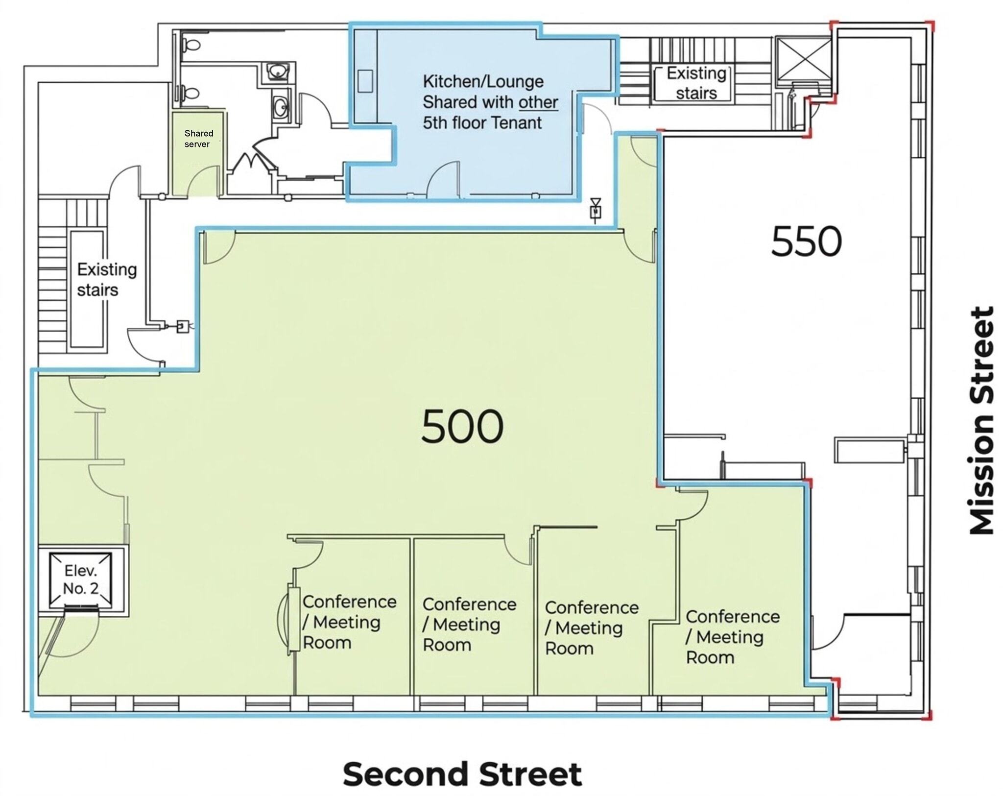 118 2nd St, San Francisco, CA for lease Floor Plan- Image 1 of 1