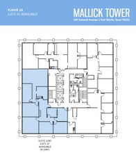 101 Summit Ave, Fort Worth, TX à louer Plan d’étage- Image 1 de 1
