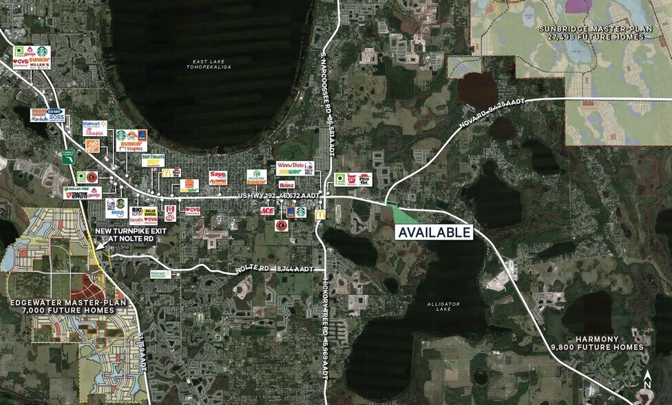 NEC of US -192 & Nova Rd, Saint Cloud, FL à louer - Photo du bâtiment - Image 2 de 2