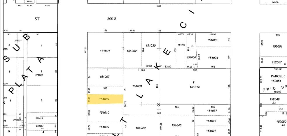 837 S Main St, Salt Lake City, UT for sale - Plat Map - Image 2 of 2