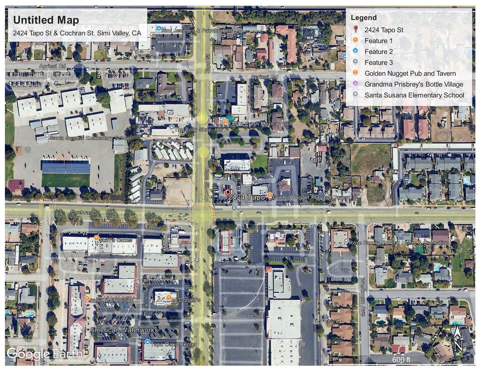 2430 Tapo St, Simi Valley, CA for lease Aerial- Image 1 of 2