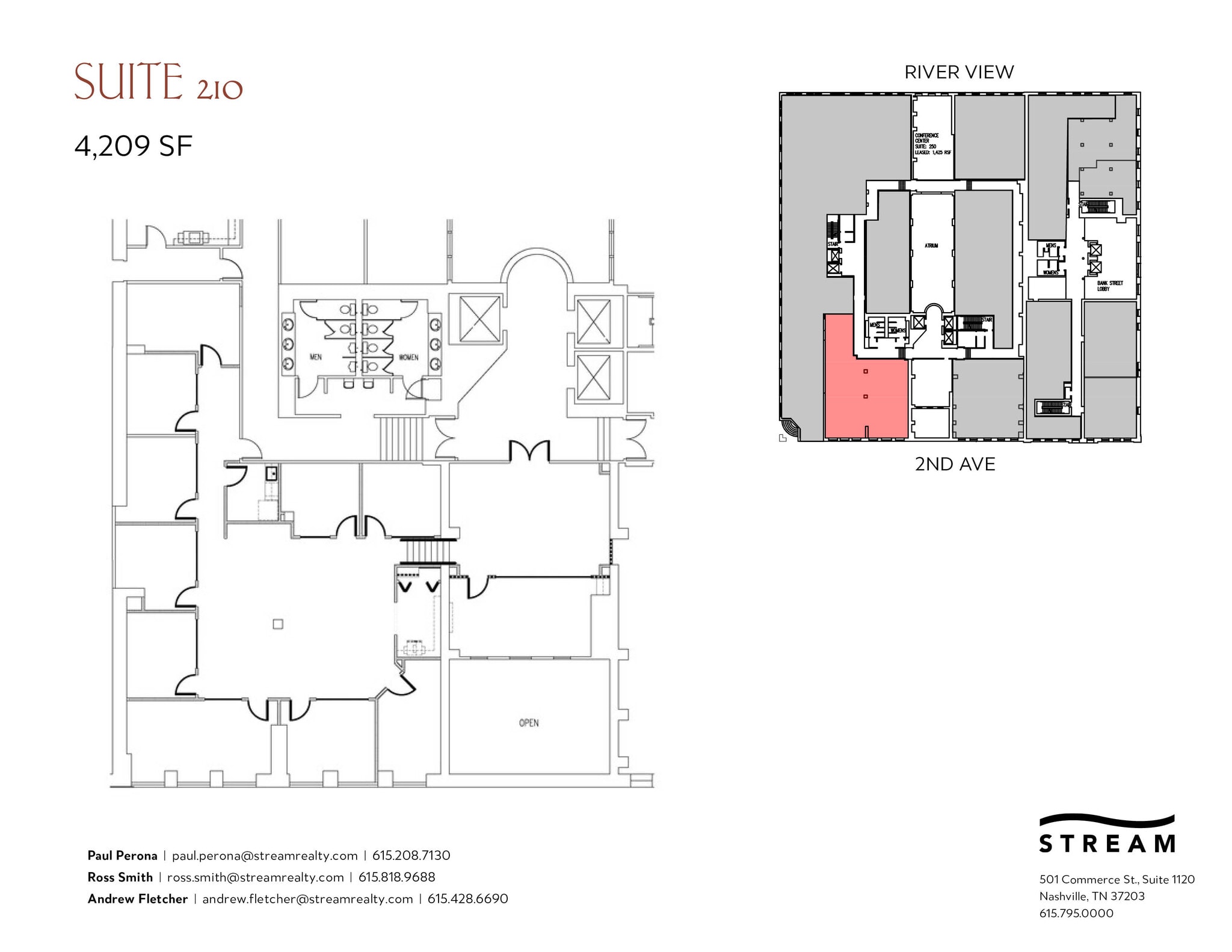 214 2nd Ave N, Nashville, TN for lease Floor Plan- Image 1 of 1