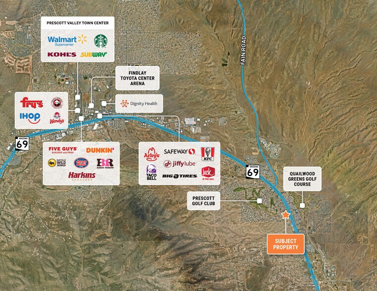 12151 AZ-69, Dewey, AZ à vendre - Aérien - Image 2 de 3