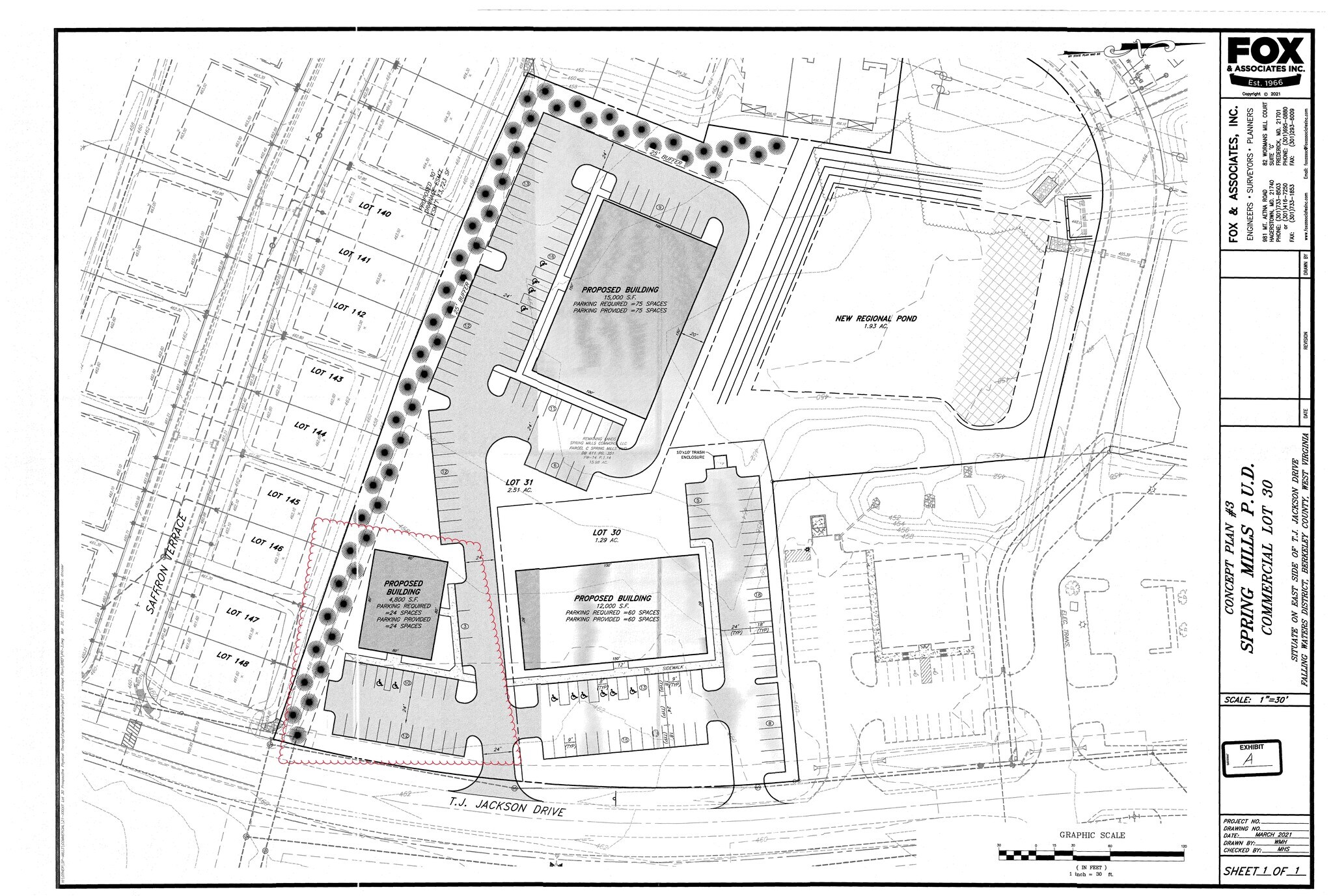 TJ Jackson Drive, Falling Waters, WV à vendre Plan de site- Image 1 de 2
