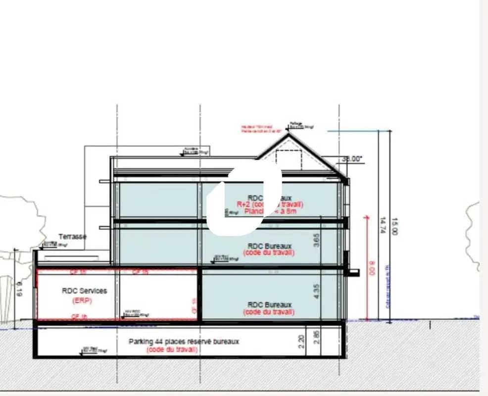 Bureau dans Plaisir à louer Plan d’étage- Image 1 de 7
