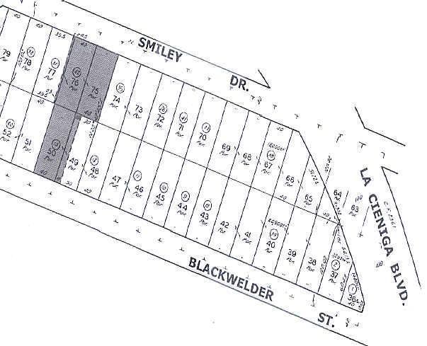 5901 Blackwelder St, Culver City, CA à louer - Plan cadastral - Image 2 de 2