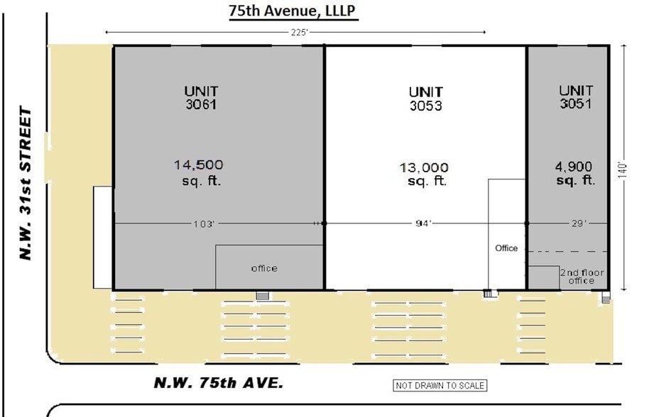 3051-3061 NW 75th Ave, Miami, FL for lease - Site Plan - Image 3 of 15