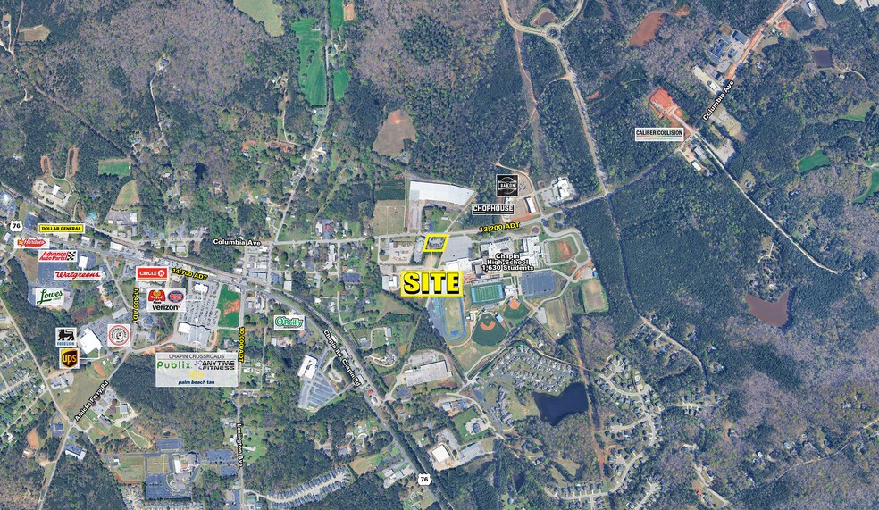 260 Columbia Ave, Chapin, SC à vendre - Aérien - Image 2 de 3