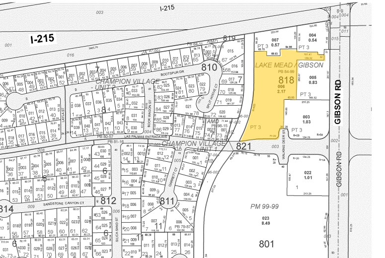 35-75 S Gibson Rd, Henderson, NV à louer - Plan cadastral - Image 2 de 24