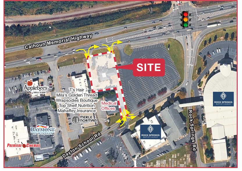 5041 Calhoun Memorial Hwy, Easley, SC for lease - Building Photo - Image 2 of 5