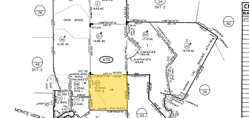 12742 Monte Vista Rd, Poway, CA for sale - Plat Map - Image 2 of 8