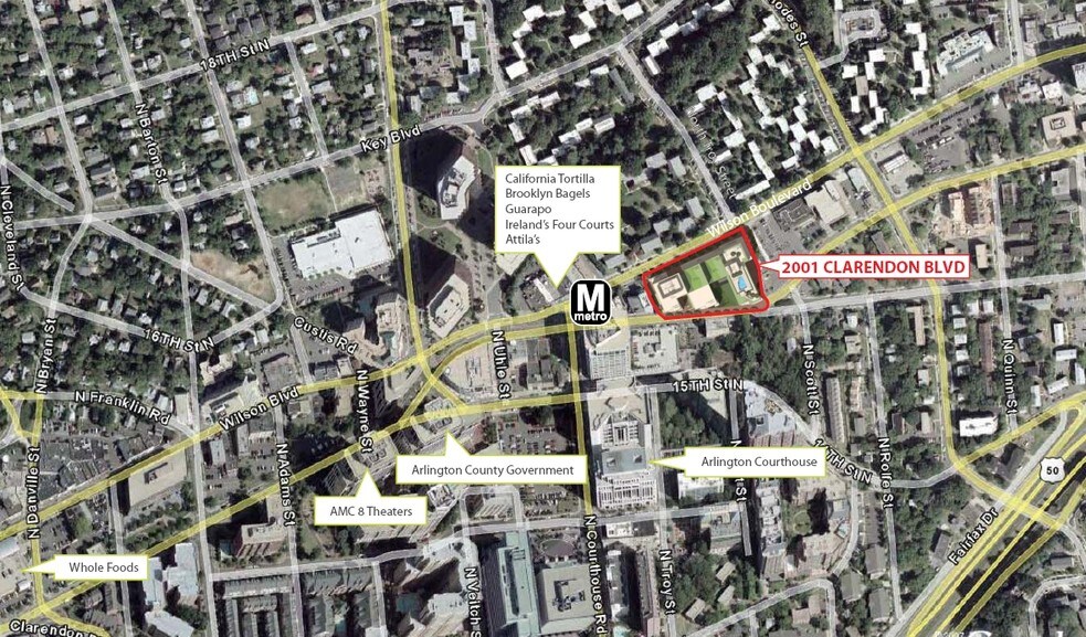 2001 Clarendon Blvd, Arlington, VA à louer - Aérien - Image 2 de 113
