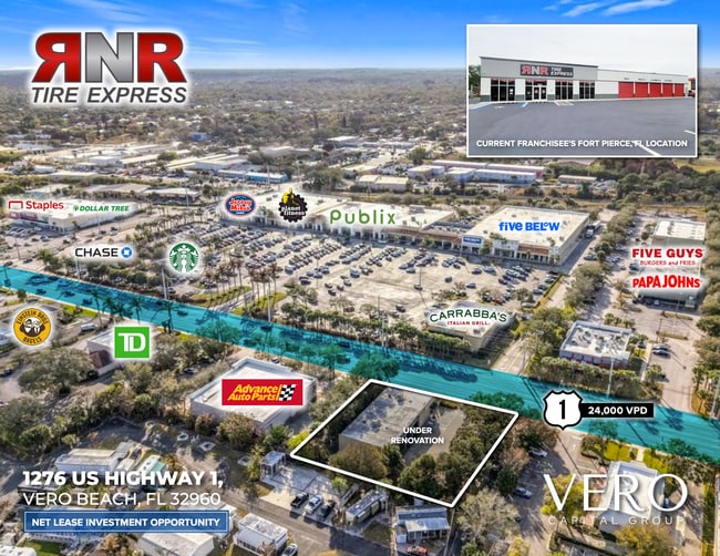 Plus de détails pour 1276 US Highway 1, Vero Beach, FL - Commerce de détail à vendre
