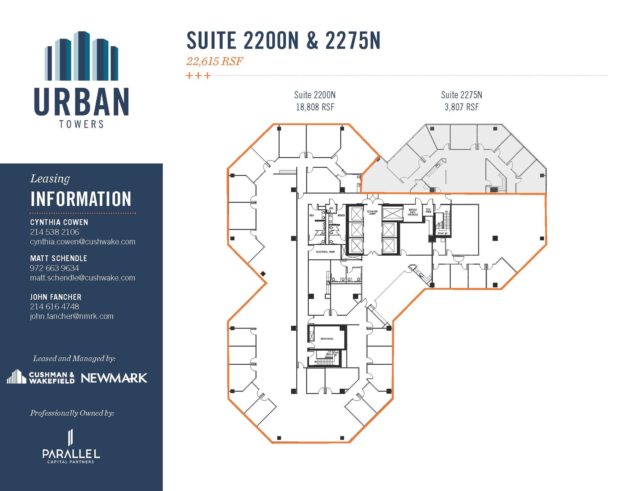 222 W Las Colinas Blvd, Irving, TX à louer Plan d’étage- Image 1 de 1