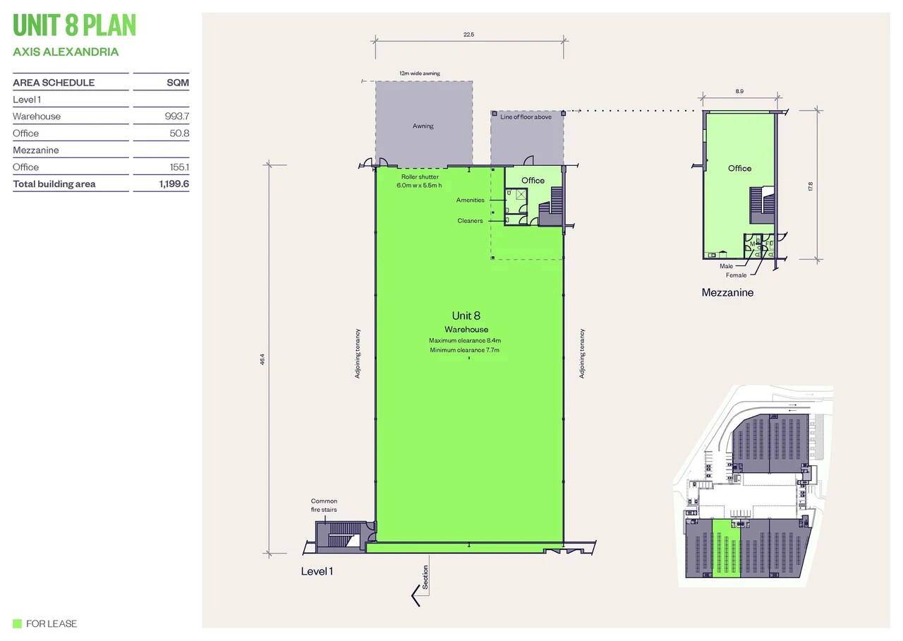 45 Burrows Rd, Alexandria for lease Floor Plan- Image 1 of 1