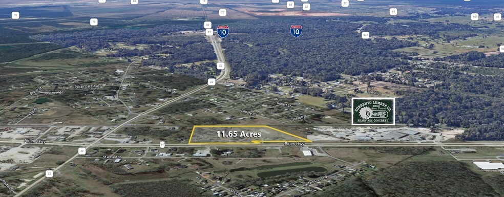 9355 Airline Hwy, Sorrento, LA à vendre - Aérien - Image 2 de 3