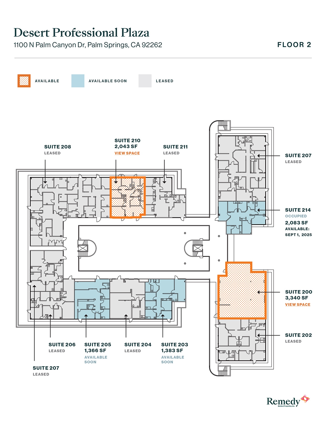 1100 N Palm Canyon Dr, Palm Springs, CA for lease Floor Plan- Image 1 of 1