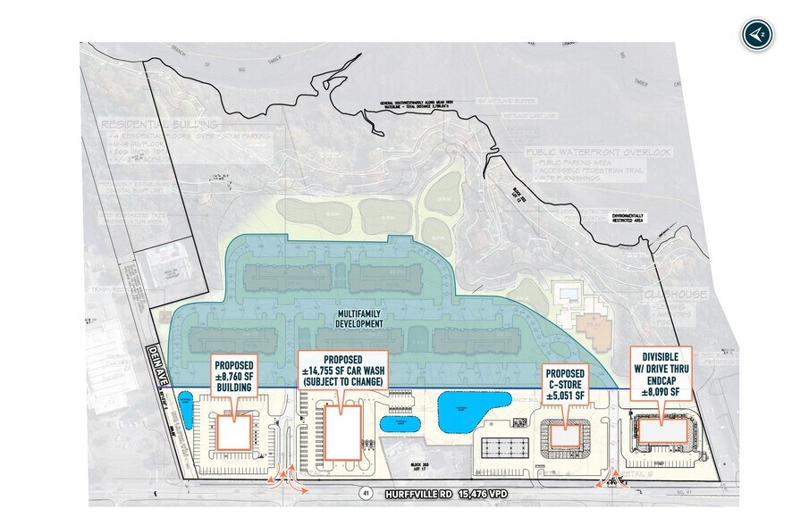 1279 Hurffville rd, Deptford, NJ à louer - Plan de site - Image 2 de 3