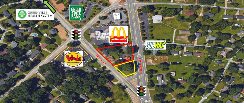 Hwy 14 & S. Buncome Rd, Greer, SC for sale - Building Photo - Image 1 of 2