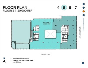 1299 Pennsylvania Ave NW, Washington, DC à louer Plan d  tage- Image 1 de 1