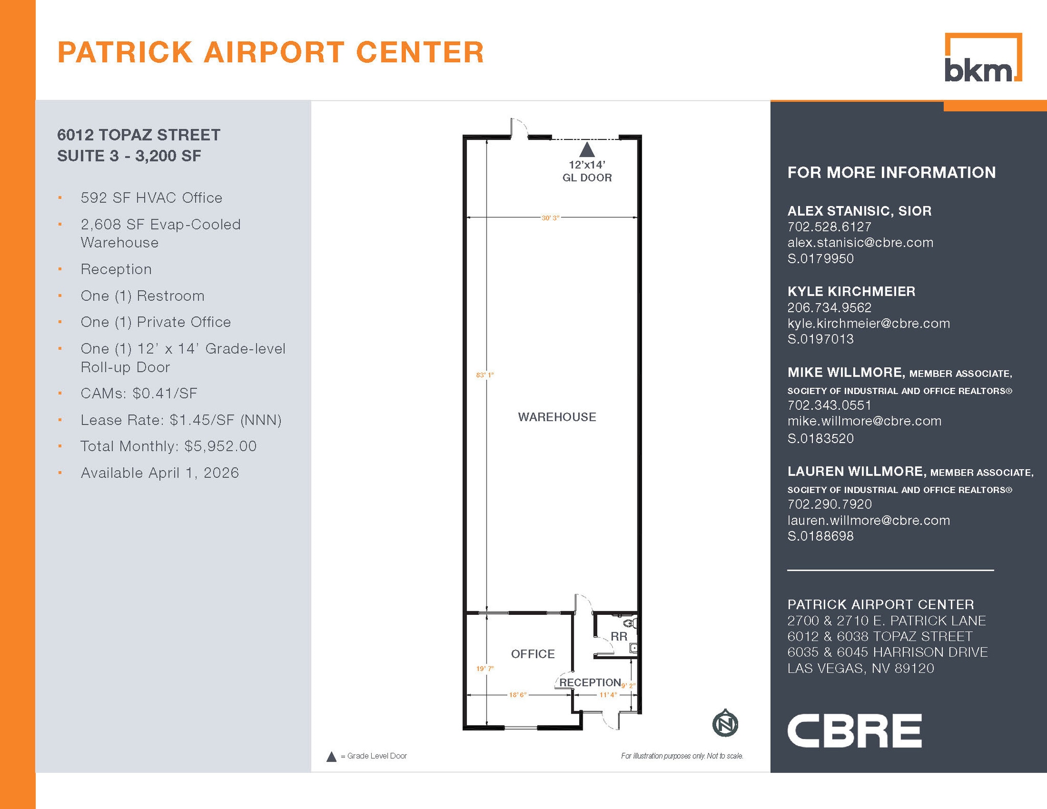 2700 E Patrick Ln, Las Vegas, NV à louer Plan d’étage- Image 1 de 1