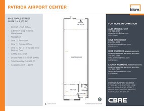 2700 E Patrick Ln, Las Vegas, NV à louer Plan d’étage- Image 1 de 1