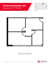 10700 Richmond Ave, Houston, TX à louer Plan d’étage- Image 1 de 1