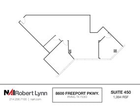 8600 Freeport Pky, Irving, TX à louer Plan d’étage- Image 1 de 1