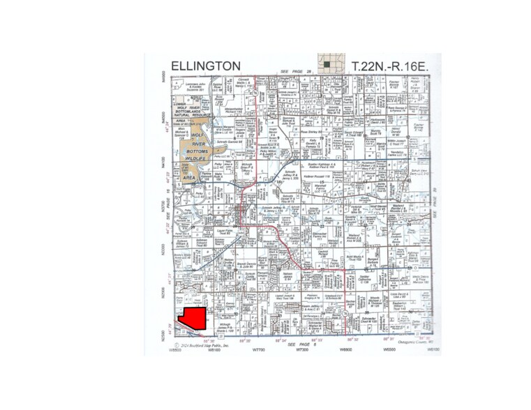 N2511 Manley Rd, Hortonville, WI à vendre - Plan cadastral - Image 3 de 3