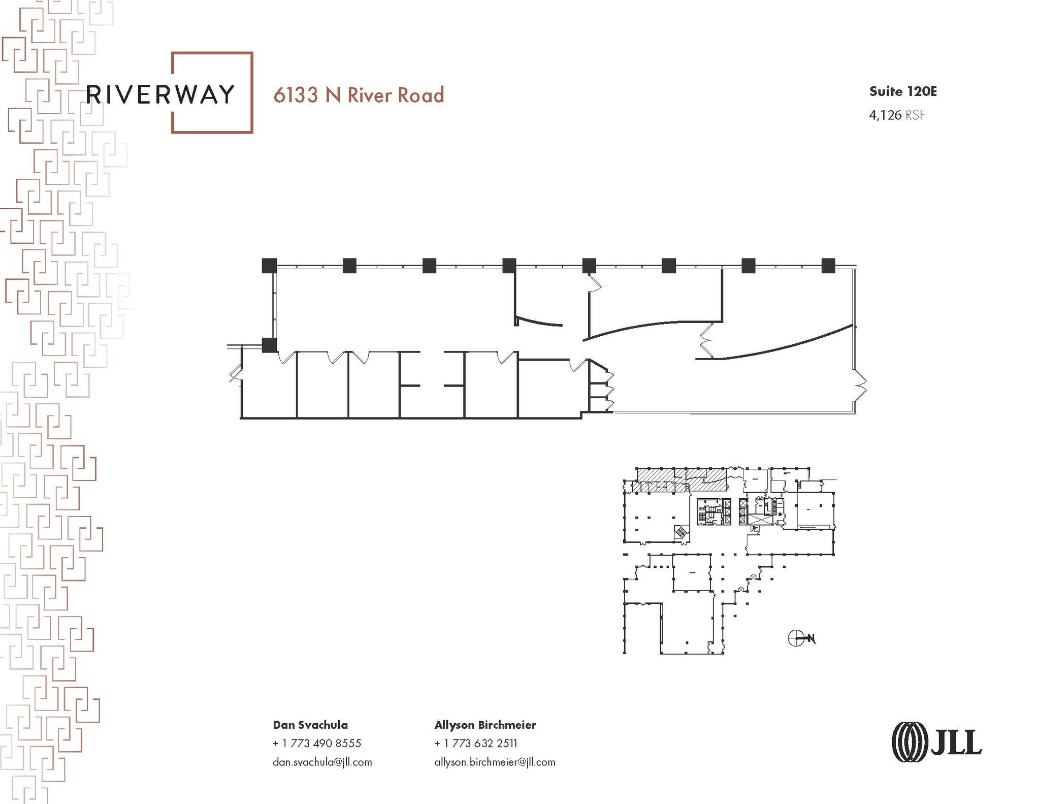 6133 N River Rd, Rosemont, IL for lease Floor Plan- Image 1 of 1