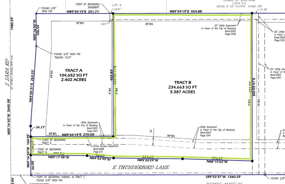 Thunderbird Lane Office Land, Mustang, OK for sale - Building Photo - Image 2 of 3