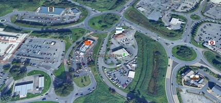 Trostre Retail Park, Llanelli, DYF - Aerial  map view