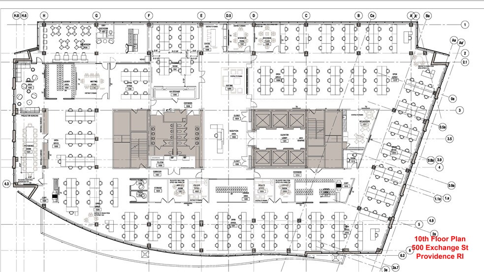 500 Exchange St, Providence, RI à louer - Plan d’étage - Image 2 de 14