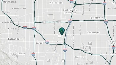 20801 S Santa Fe Ave, Carson, CA - Aérien  Vue de la carte