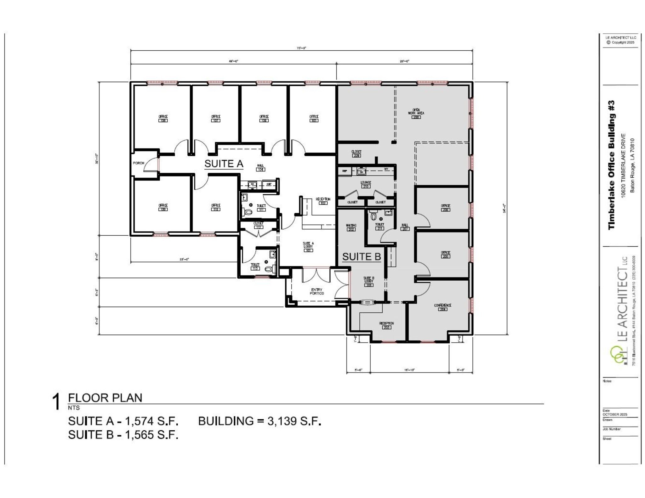 10620 Timberlake Ave, Baton Rouge, LA à louer Plan de site- Image 1 de 9