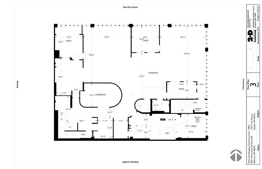 1021 E Pine St, Seattle, WA for lease - Site Plan - Image 3 of 11