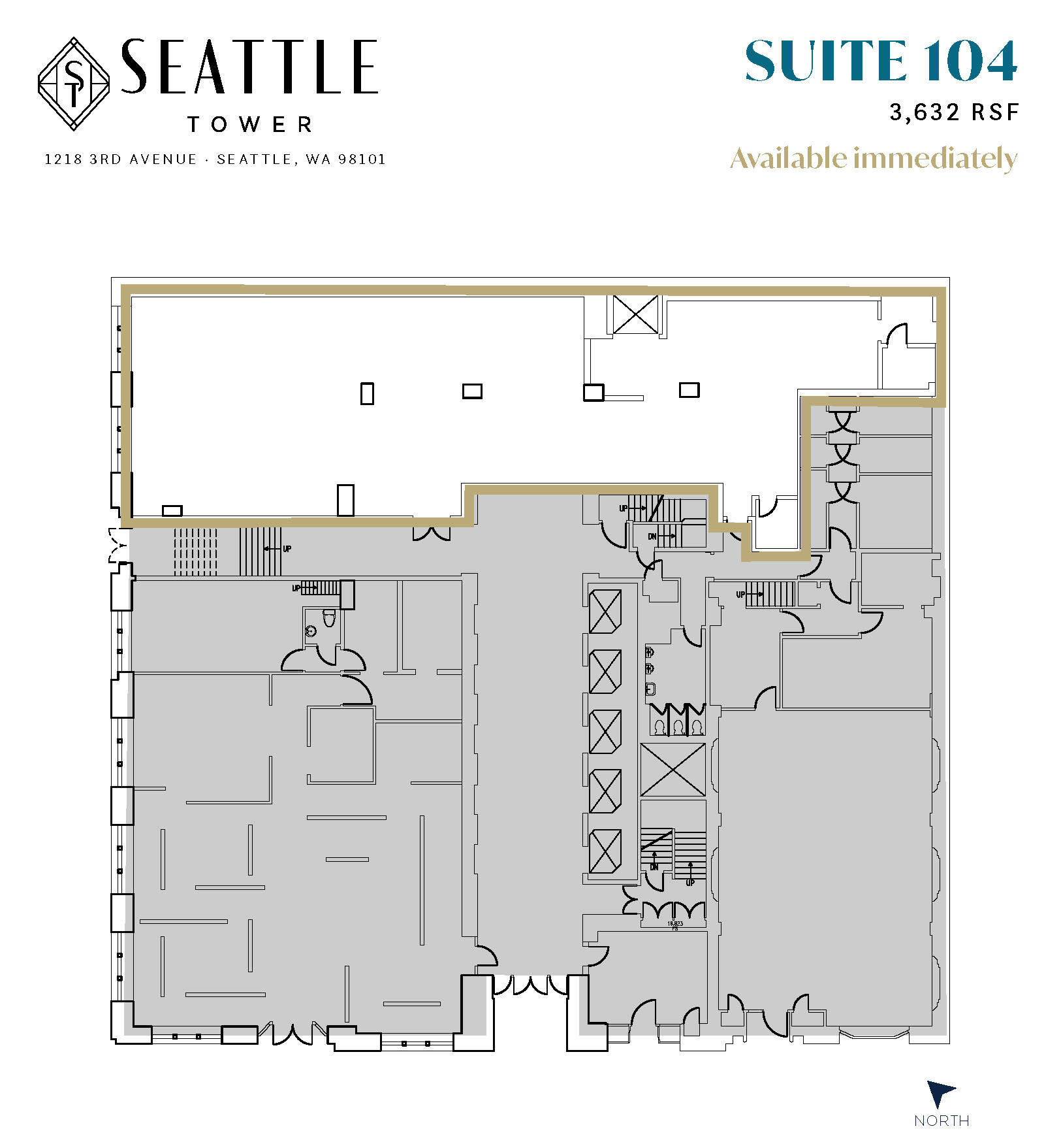 1218 3rd Ave, Seattle, WA for lease Floor Plan- Image 1 of 1
