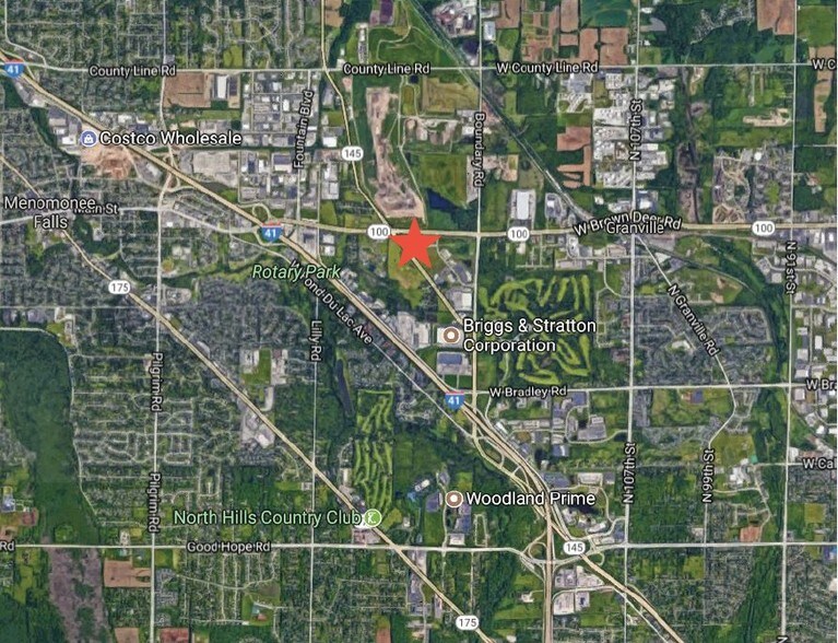 Brown Deer Road & 124th St St, Menomonee Falls, WI à vendre - Aérien - Image 2 de 2