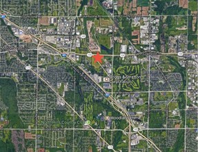 BROWN DEER ROAD & 124th St, Menomonee Falls, WI - aerial  map view