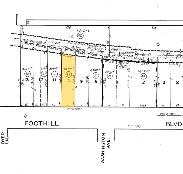 345 W Foothill Blvd, Glendora, CA for lease - Plat Map - Image 2 of 2