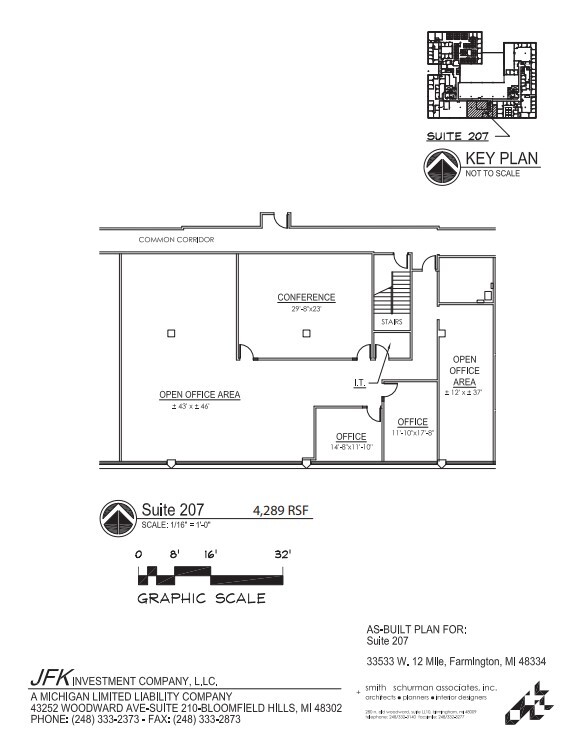 33533 W 12 Mile Rd, Farmington Hills, MI for lease Floor Plan- Image 1 of 1