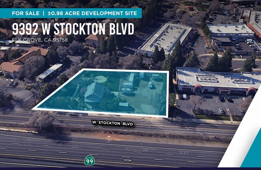 9392 W Stockton Blvd, Elk Grove, CA for sale - Aerial - Image 2 of 3