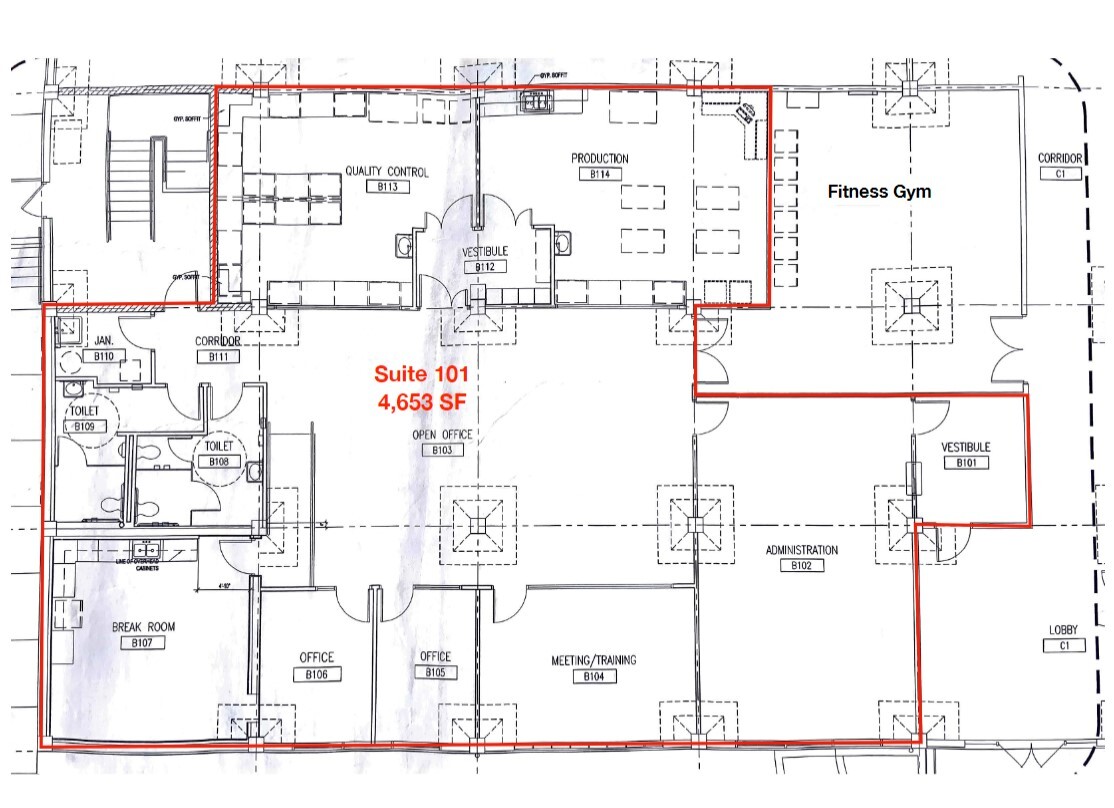 1535 Hobby St, North Charleston, SC for lease Floor Plan- Image 1 of 1